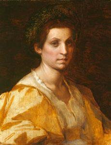 Portrait of a woman in yellow